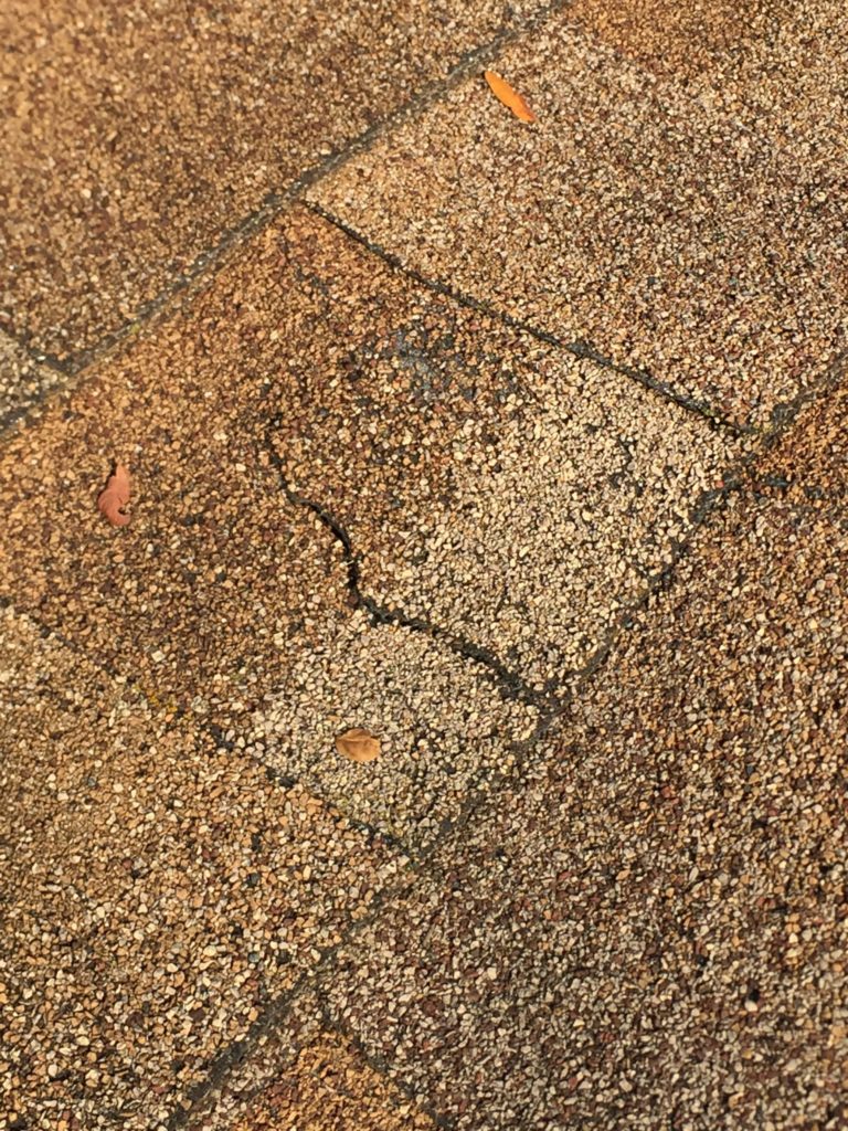 Cracked Roofing Shingles in Michigan scaled