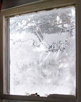 Ice Inside Window