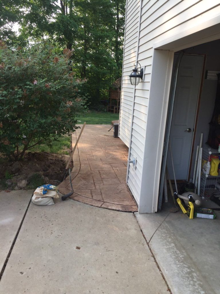 Michigan Stamped Concrete Patio