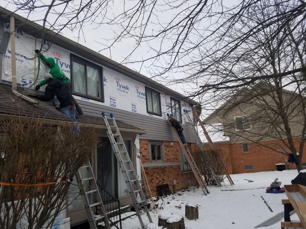 Rochester Hills Vinyl Siding Progress